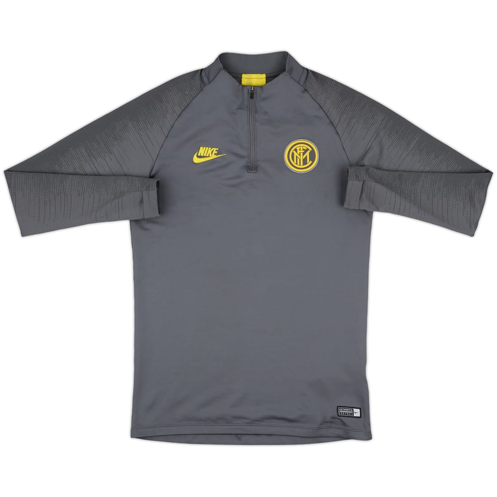 2019-20 Inter Milan Nike 1/4 Zip Sweat Top - 9/10 - (S)