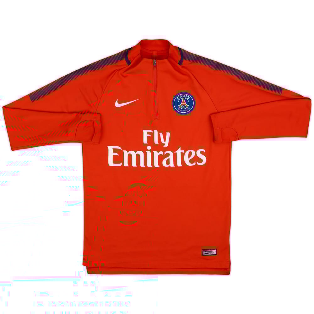 2017-18 Paris Saint-Germain Nike 1/4 Zip Training Top - 8/10 - (S)