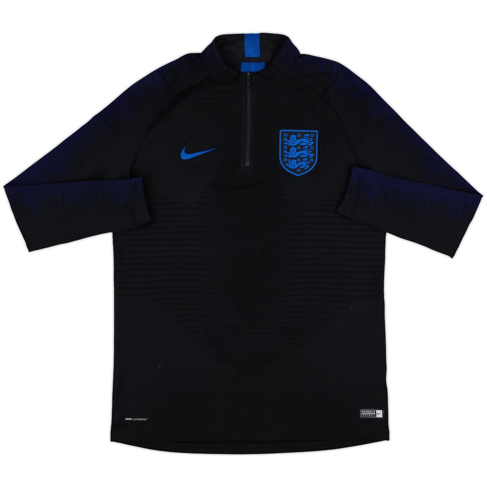 2018-19 England Nike Vaporknit 1/4 Zip Sweat Top - 9/10 - (L)