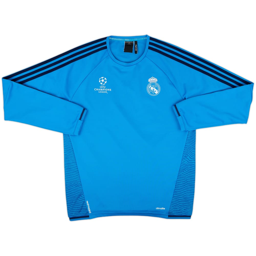 2015-16 Real Madrid CL adidas Sweat Top - 9/10 - (M)