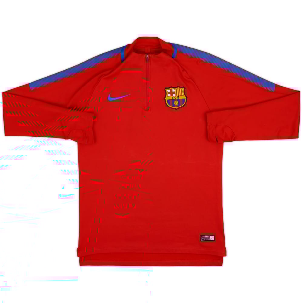 2017-18 Barcelona Nike 1/4 Zip Training Top - 7/10 - (S)