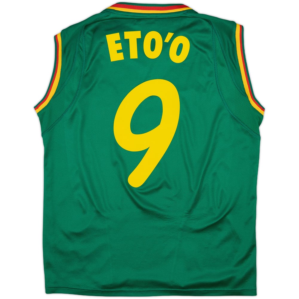 2002 Cameroon Home Vest Shirt Eto'o #9 - 9/10 - (XL)