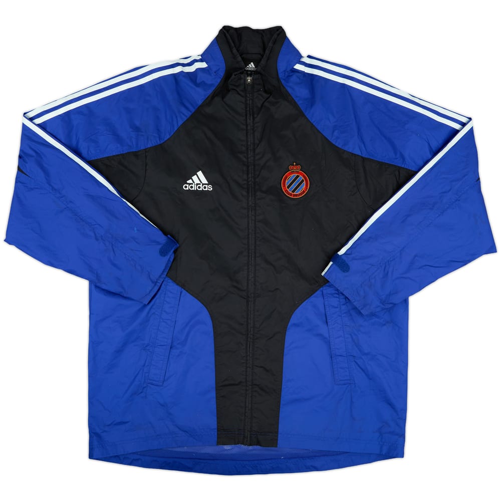 2004-05 Club Brugge adidas Hooded Rain Jacket - 9/10 - (M)