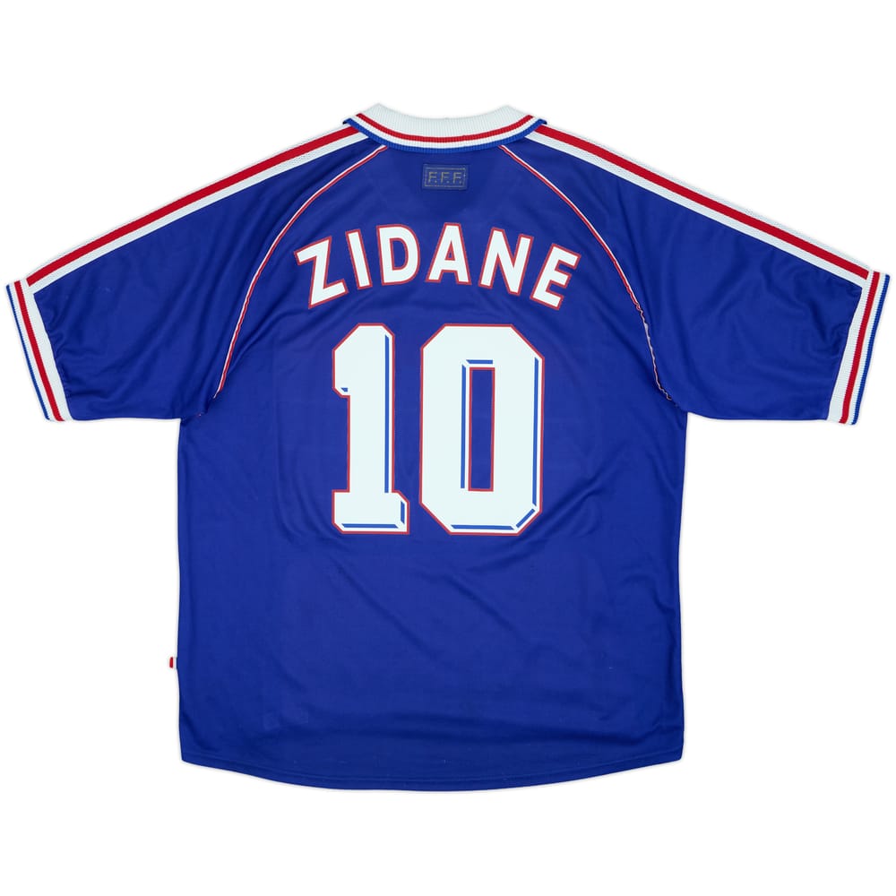 1998-00 France Home Shirt Zidane #10 - 5/10 - (XL)