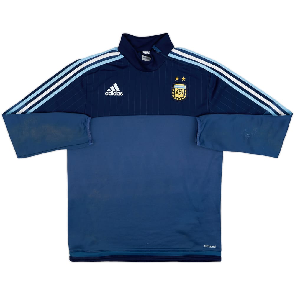 2015-16 Argentina adidas 1/4 Zip Sweat Top - 9/10 - (M)