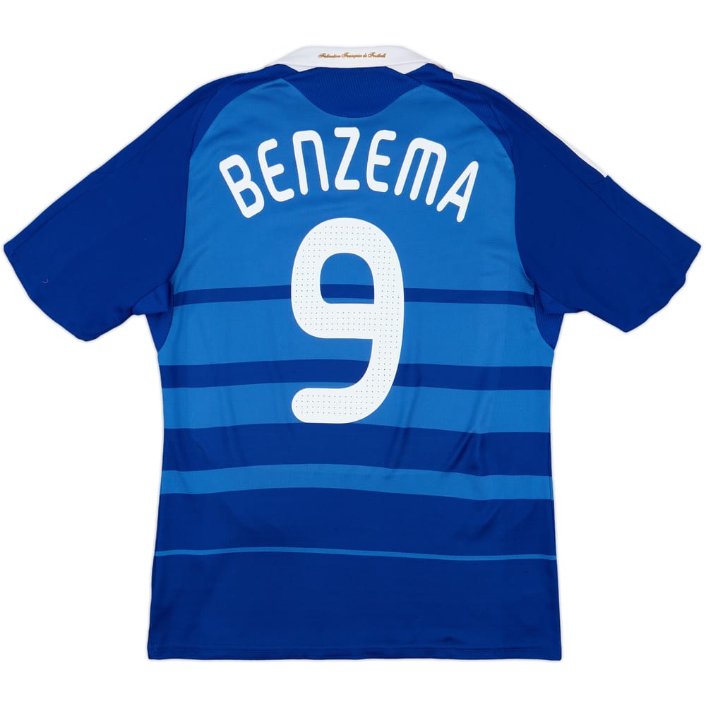 2008-09 France Home Shirt Benzema #9 - 8/10 - (M)
