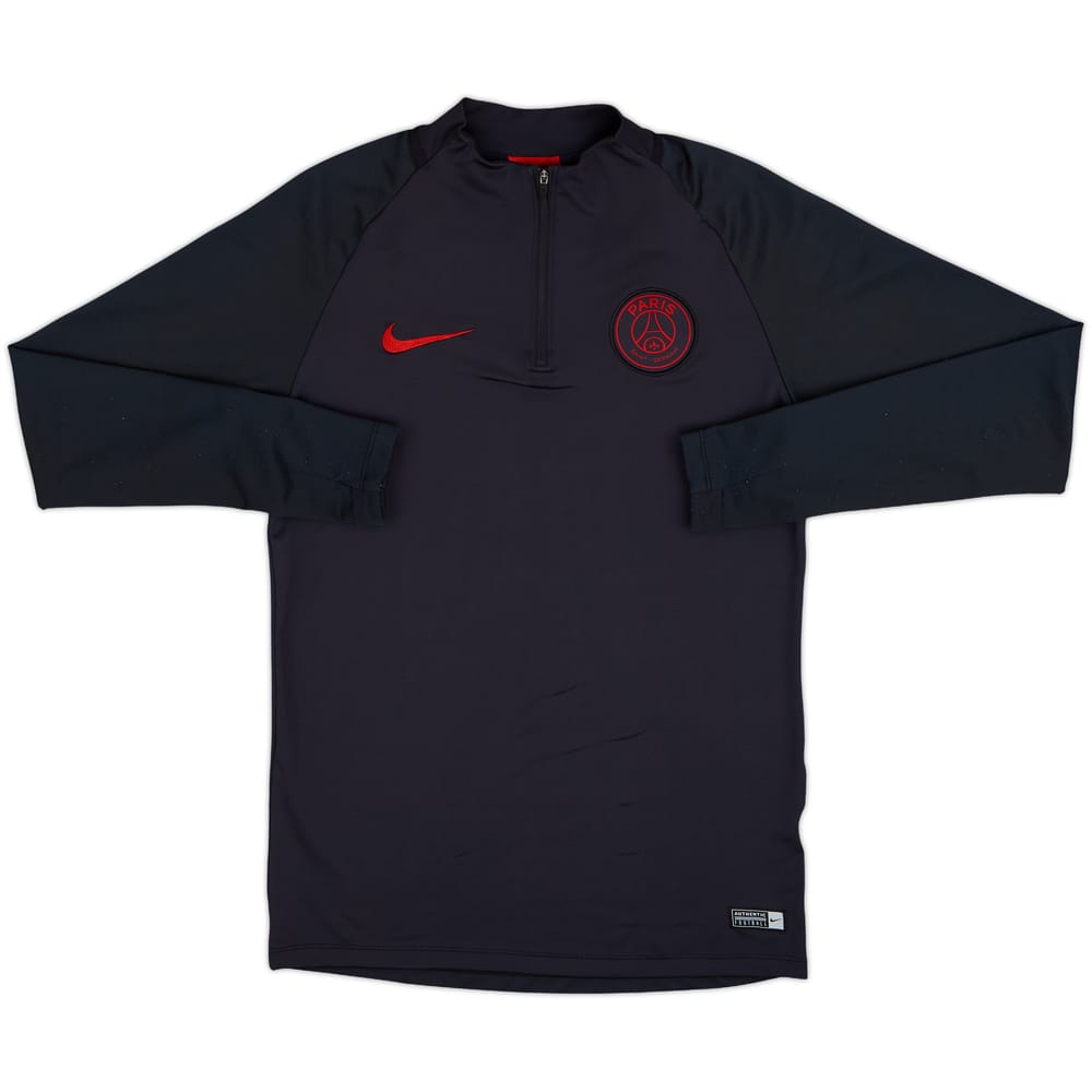 2019-20 Paris Saint-Germain Nike Vaporknit 1/4 Zip Drill Top - 8/10 - (S)