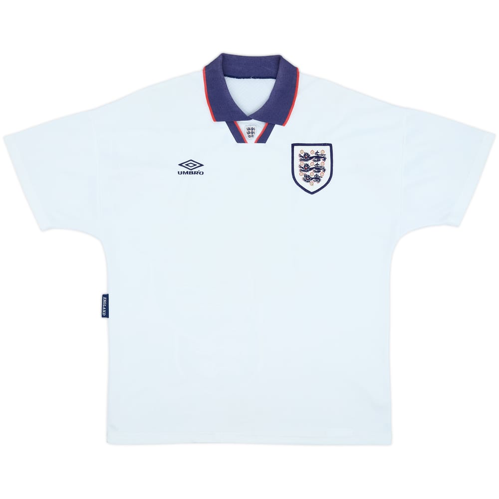 1993-95 England Home Shirt - 7/10 - (XXL)