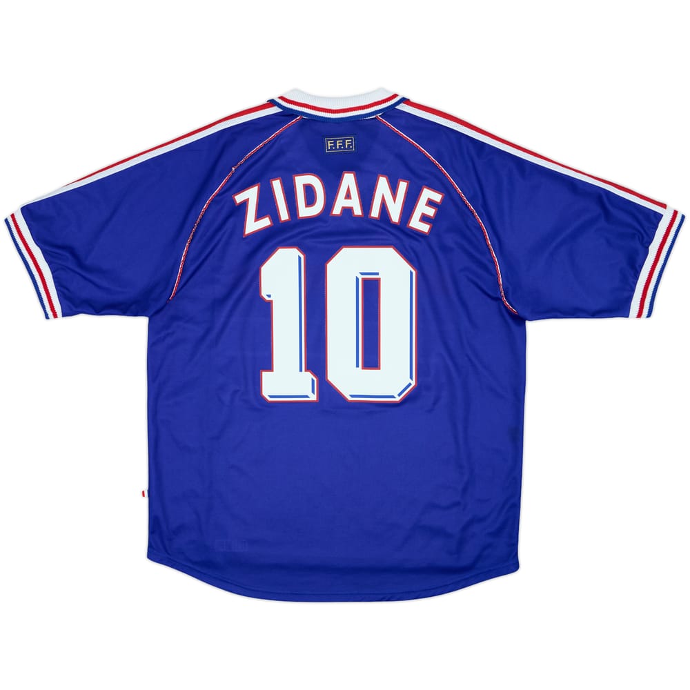 1998-00 France Home Shirt Zidane #10 - 8/10 - (XXL)