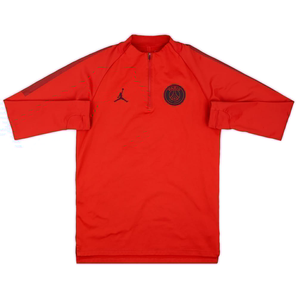 2018-19 Paris Saint-Germain Nike Jordan 1/4 Zip Drill Top - 8/10 - (S)