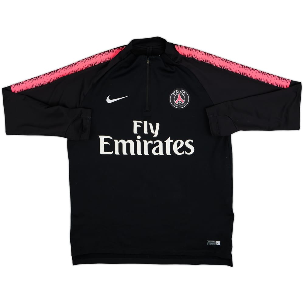 2018-19 Paris Saint-Germain Nike 1/4 Zip Drill Top - 8/10 - (L)