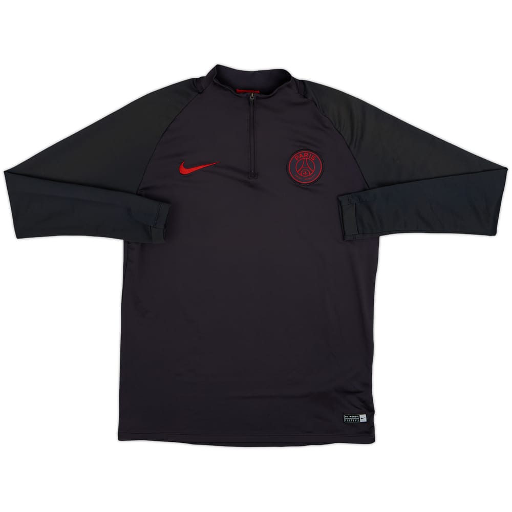 2019-20 Paris Saint-Germain Nike Vaporknit 1/4 Zip Drill Top - 8/10 - (M)