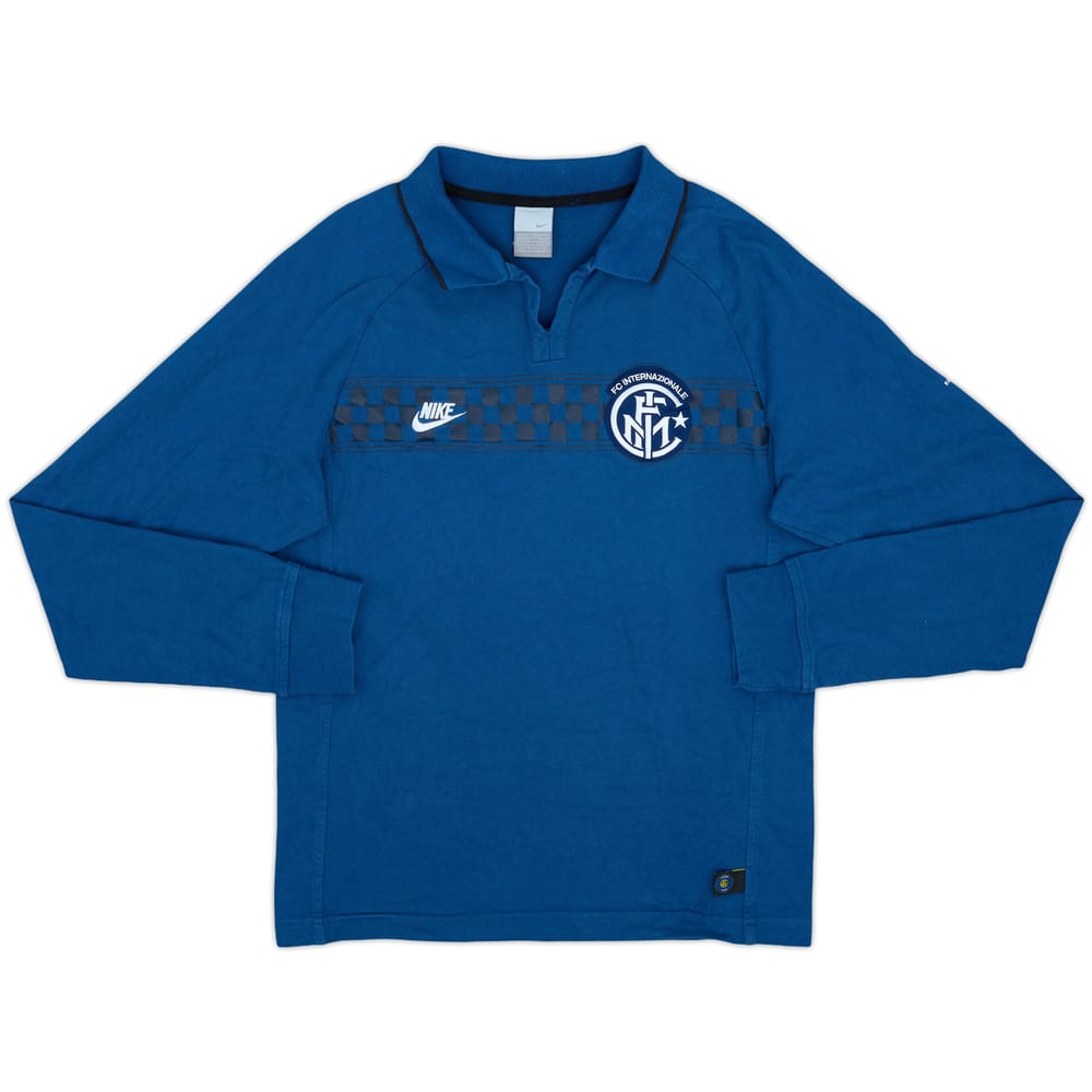 2006-07 Inter Milan Nike Polo L/S Shirt - 8/10 - (M)