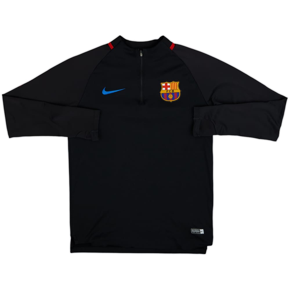 2017-18 Barcelona Nike 1/4 Zip Drill Top - 8/10 - (S)