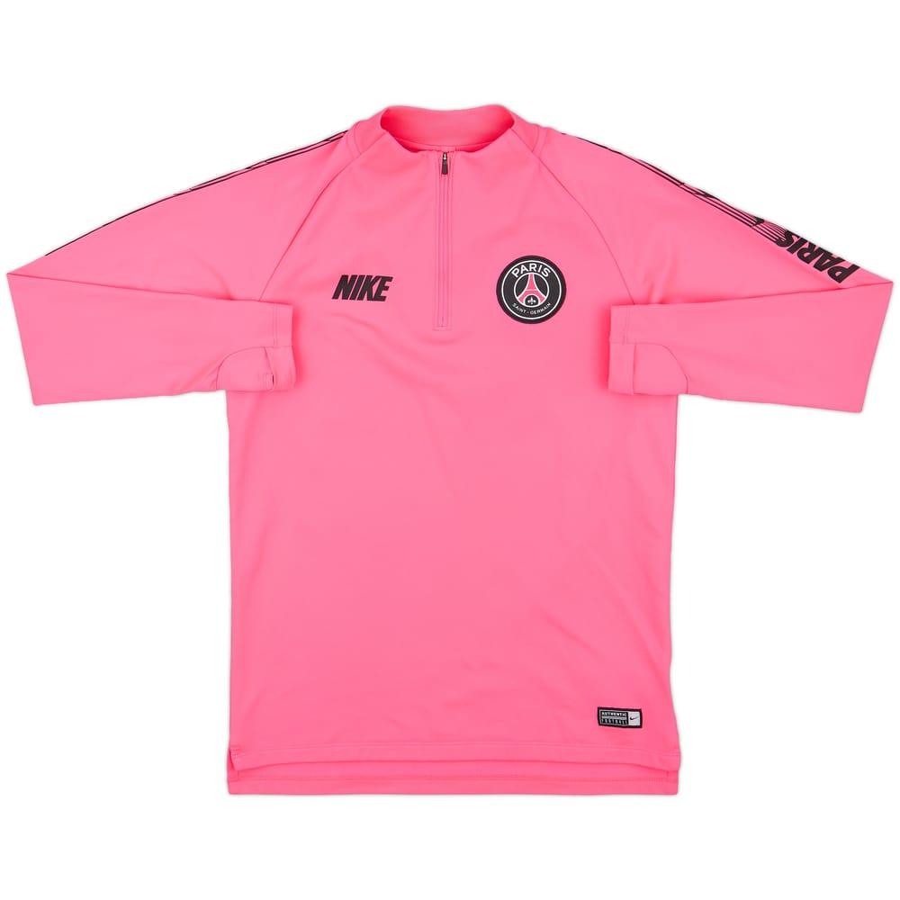 2019-20 Paris Saint-Germain Nike 1/4 Zip Training Top - 10/10 - (S)