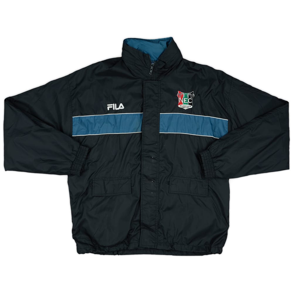 2001-02 NEC Nijmegen Fila Hooded Rain Jacket - 5/10 - (S)
