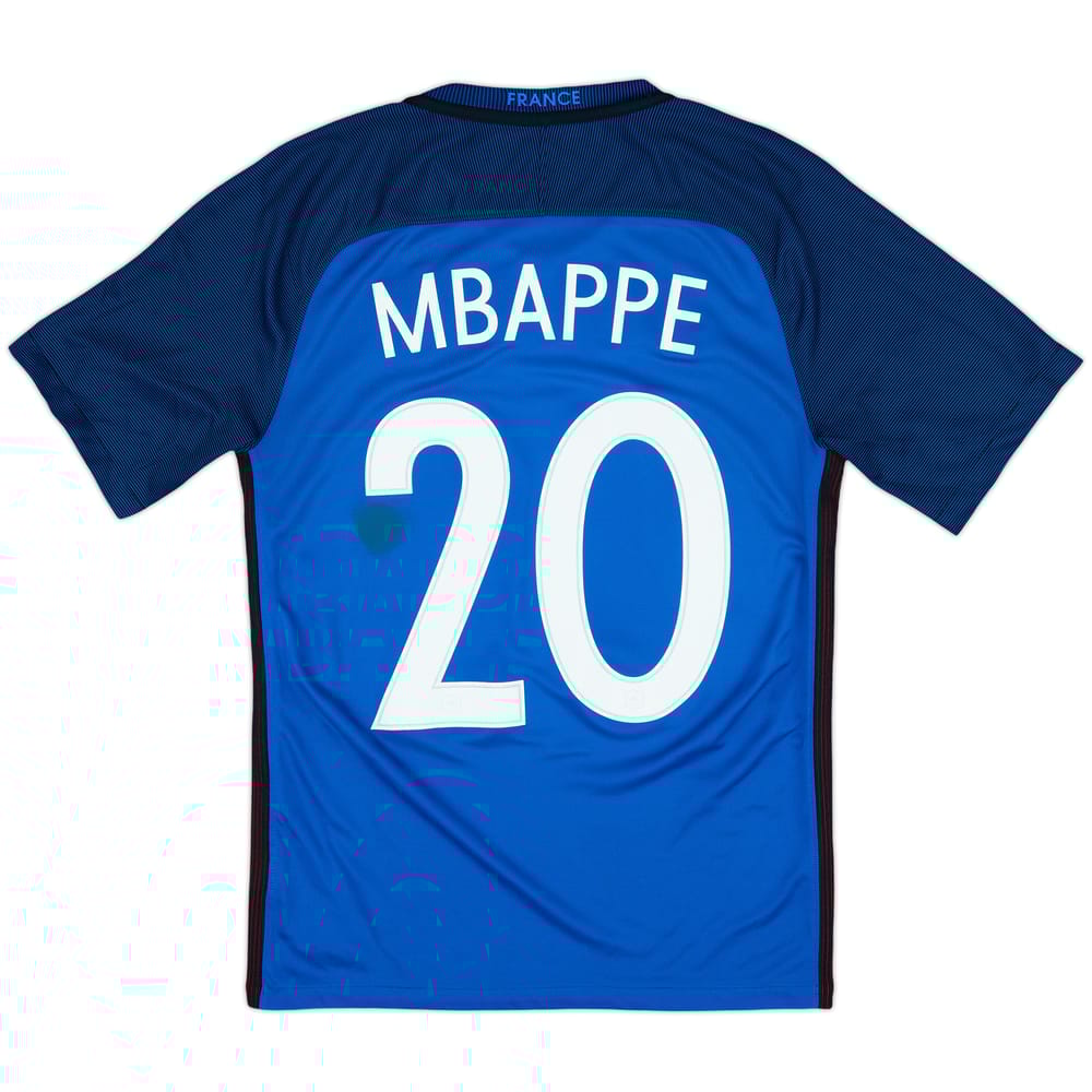 2016-17 France Home Shirt Mbappe #20 - 5/10 - (S)