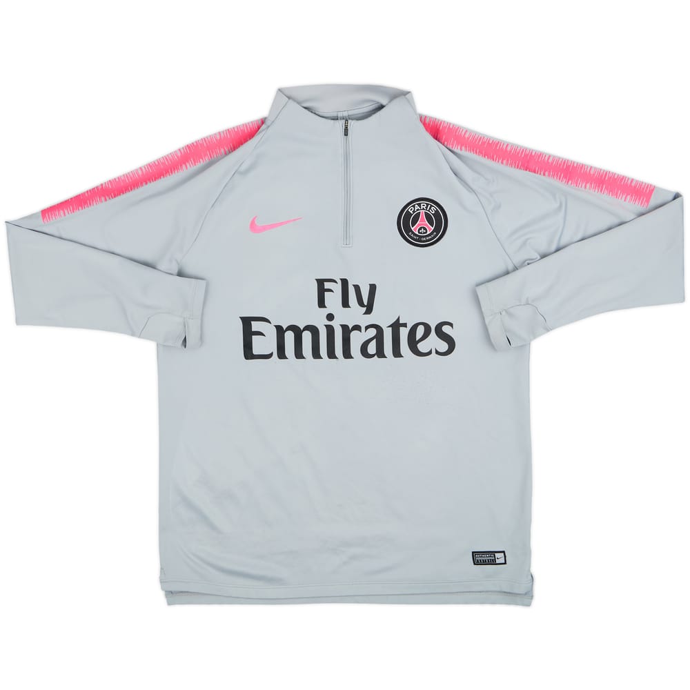 2018-19 Paris Saint-Germain Nike 1/4 Zip Drill Top - 7/10 - (L)