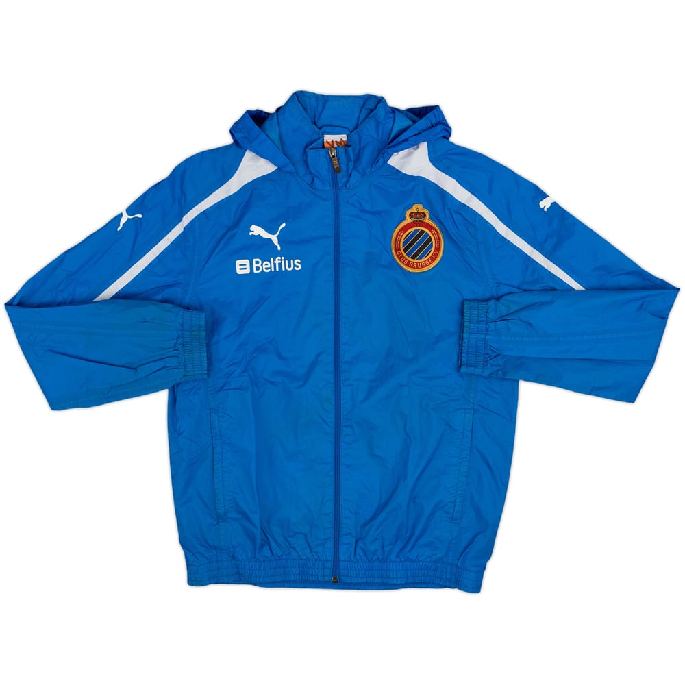 2011-12 Club Brugge Puma Hooded Rain Jacket - 7/10 - (M)