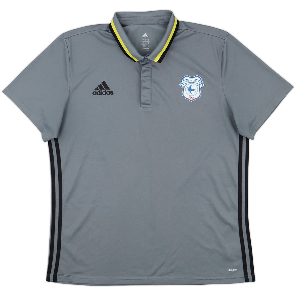 2016-17 Cardiff adidas Polo Shirt - 9/10 - (XL)
