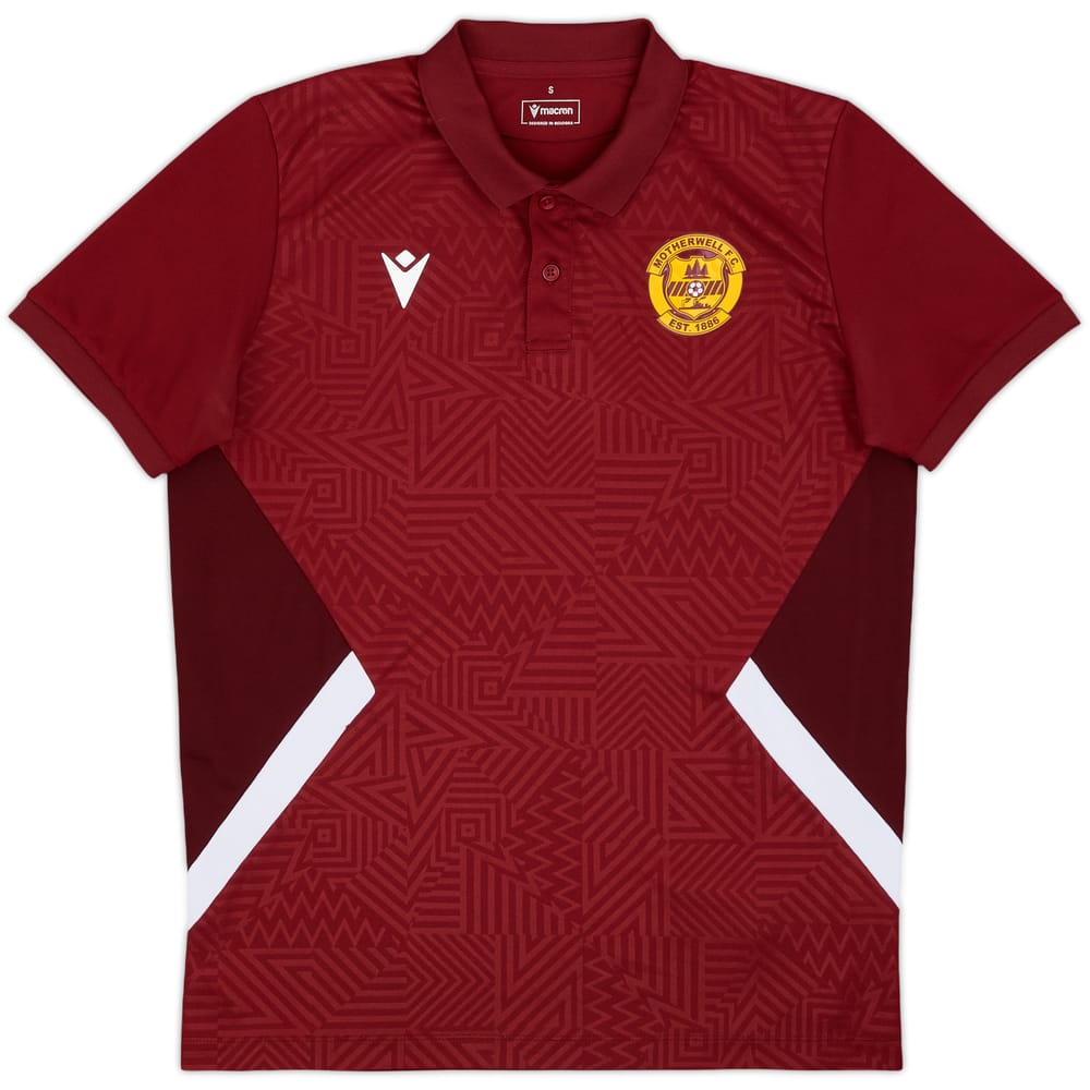 2021-22 Motherwell Macron Training Polo - 8/10 - (S)