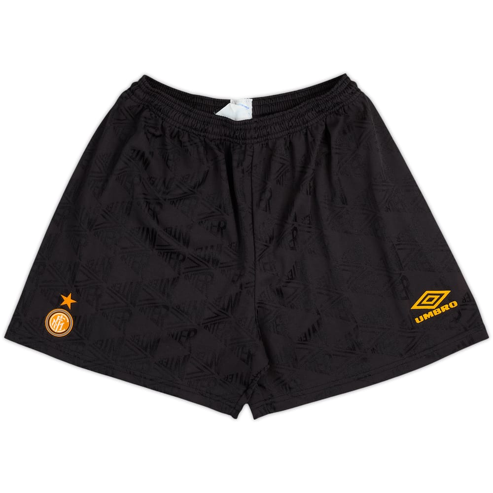 1995-96 Inter Milan Home Shorts - 8/10 - (M)