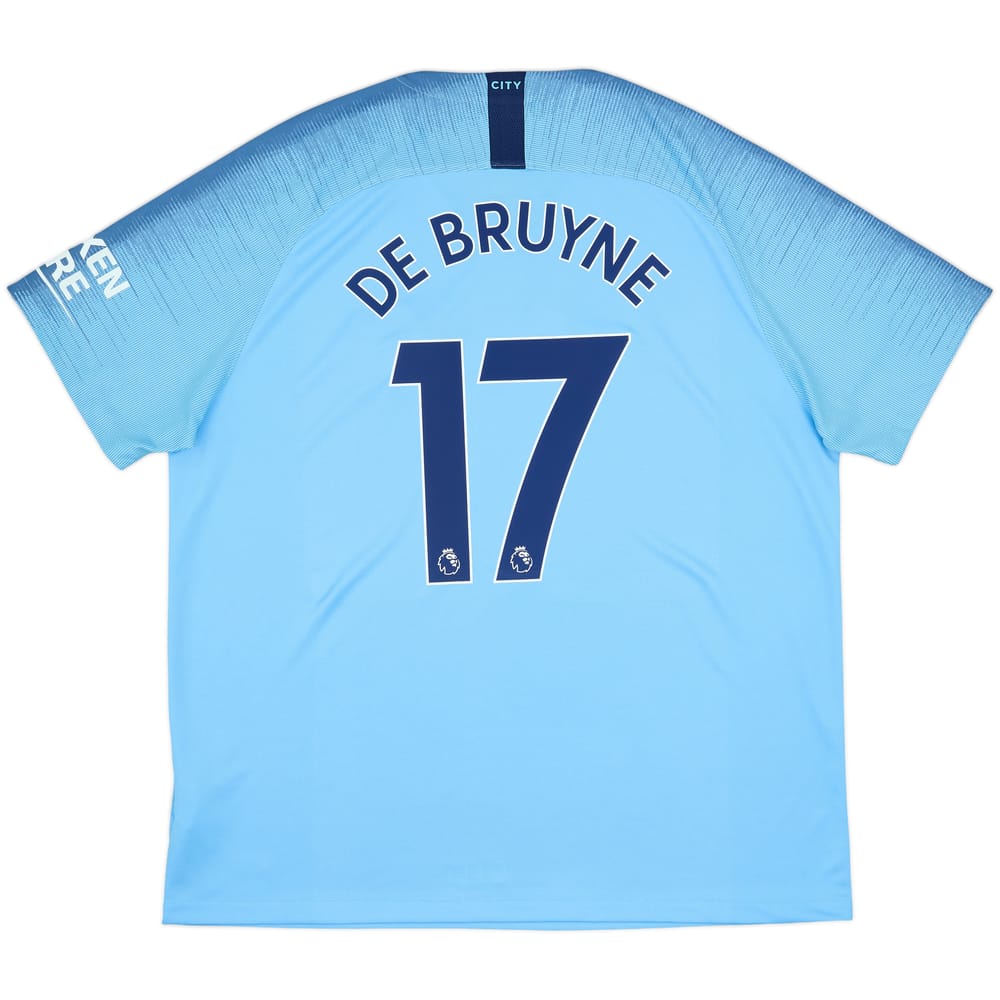 2018-19 Manchester City Home Shirt De Bruyne #17 - 8/10 - (XXL)