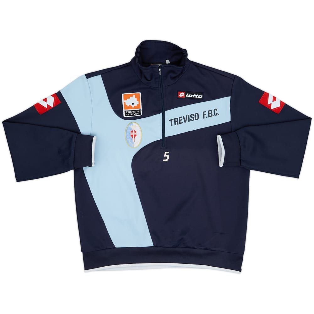 2008-09 Treviso Versión jugador Lotto 1/4 Zip Top de entrenamiento #25 - 5/10 - (M)