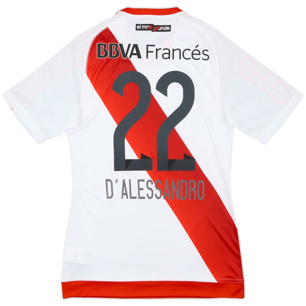 2016-17 River Plate Authentic Home Shirt D'Alessandro #22 (S)