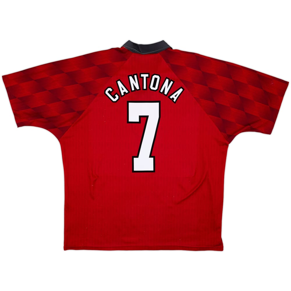 1996-98 Manchester United Home Shirt Cantona #7 - 6/10 - (XL)