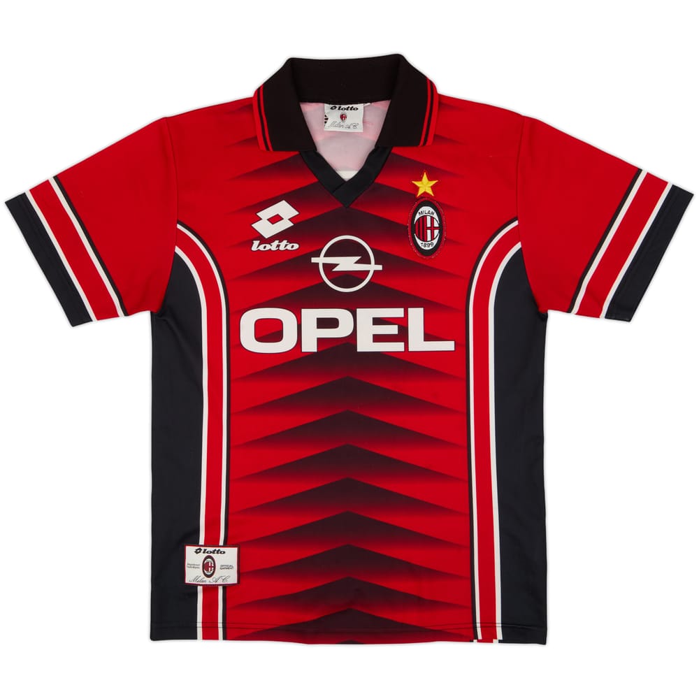 1996-97 AC Milan Lotto Training Shirt - 8/10 - (M)