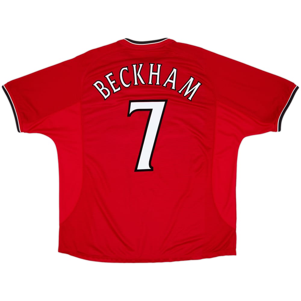 2000-02 Manchester United Home Shirt Beckham #7 - 6/10 - (XXL)