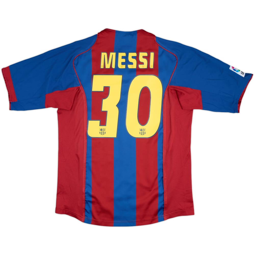 2004-05 Barcelona Home Shirt Messi #30 - 9/10 - (L)