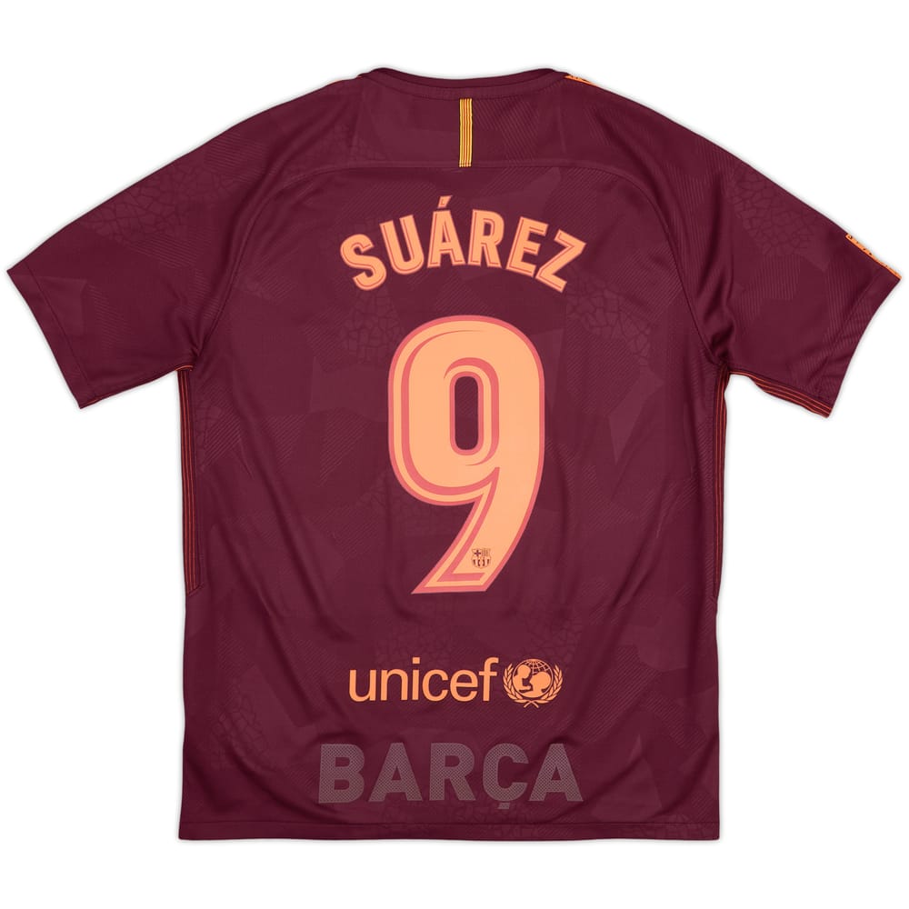 2017-18 Barcelona Third Shirt Suarez #9 - 8/10 - (M)
