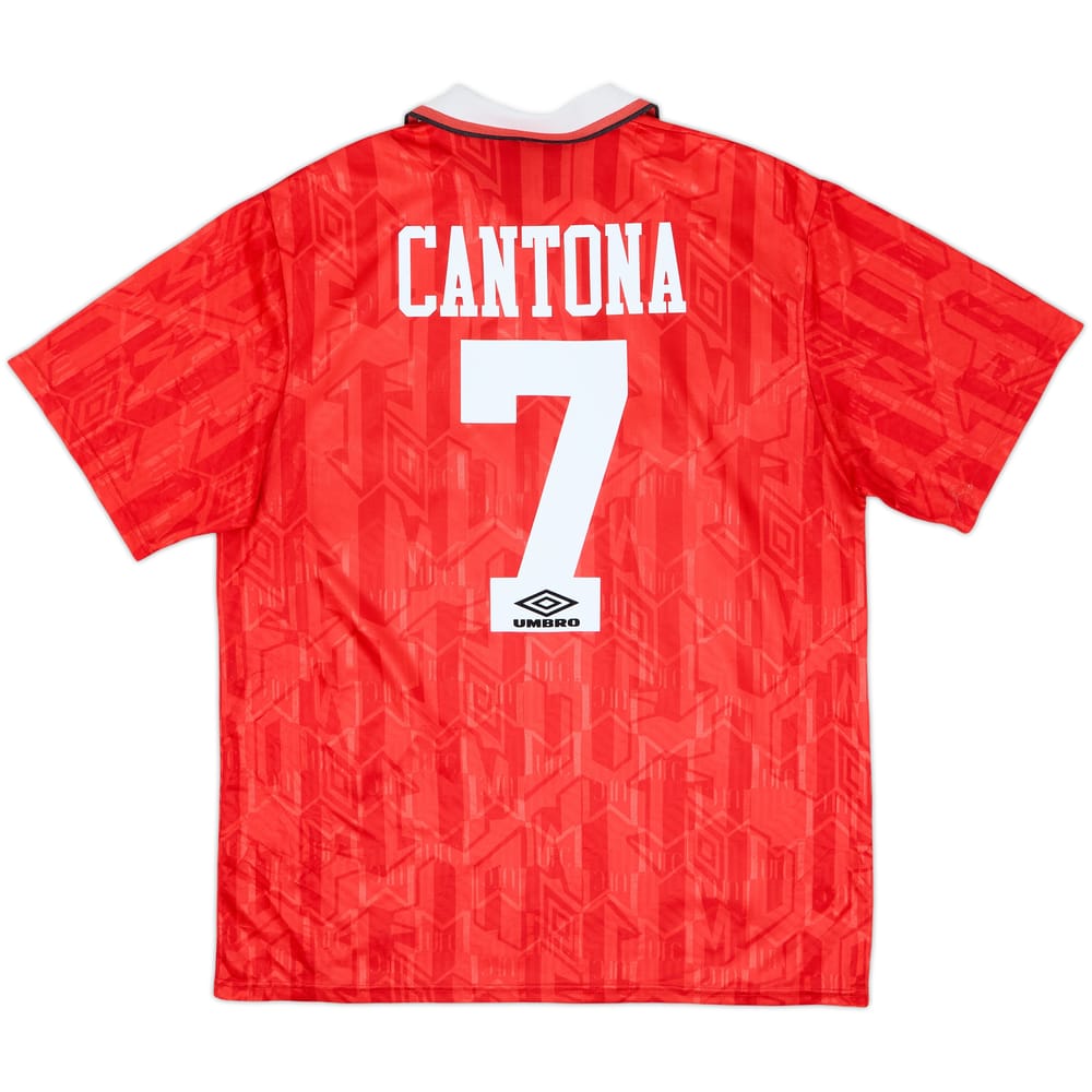 1992-94 Manchester United Home Shirt Cantona #7 - 7/10 - (XL)
