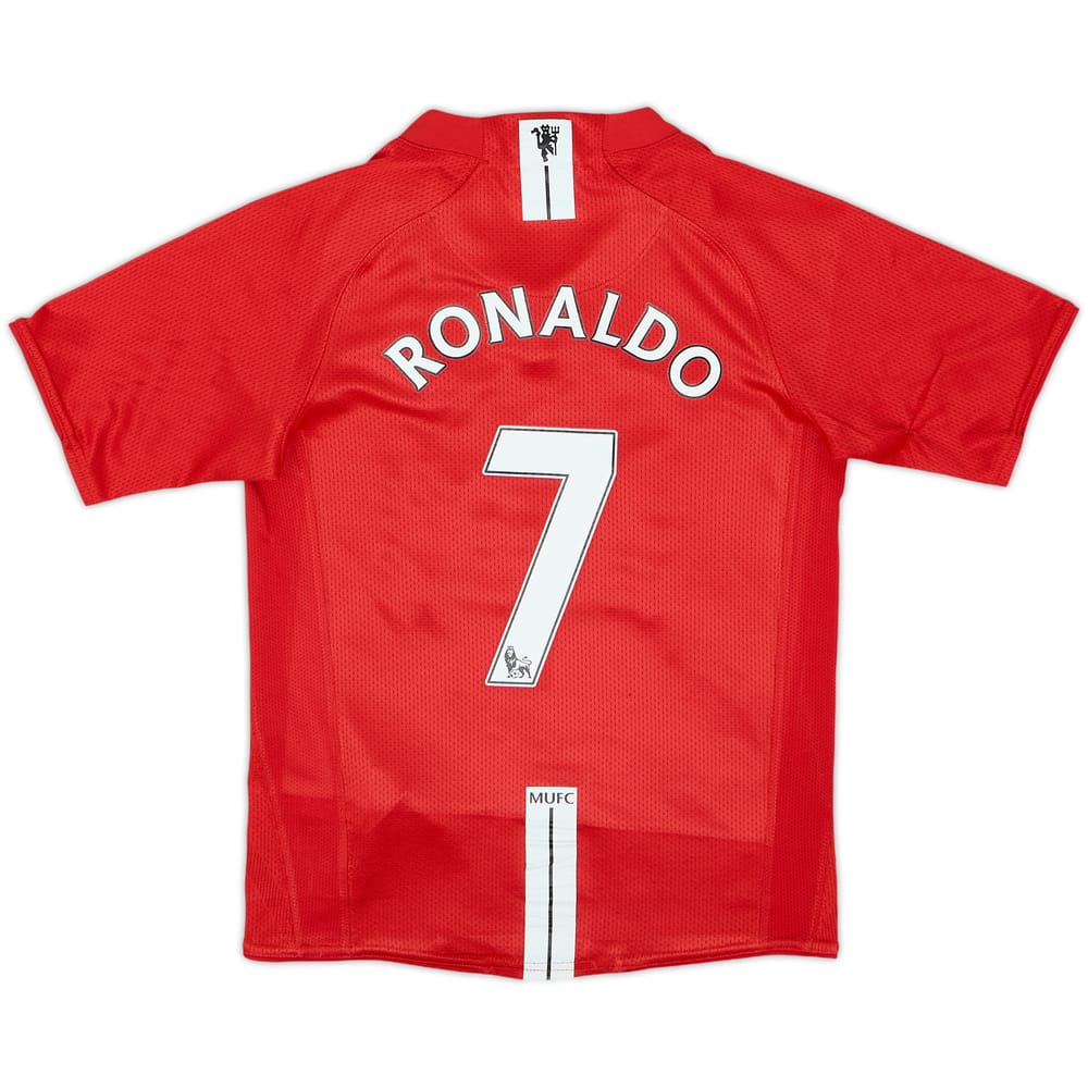 2007-09 Manchester United Home Shirt Ronaldo #7 - 8/10 - (8-10 Years)