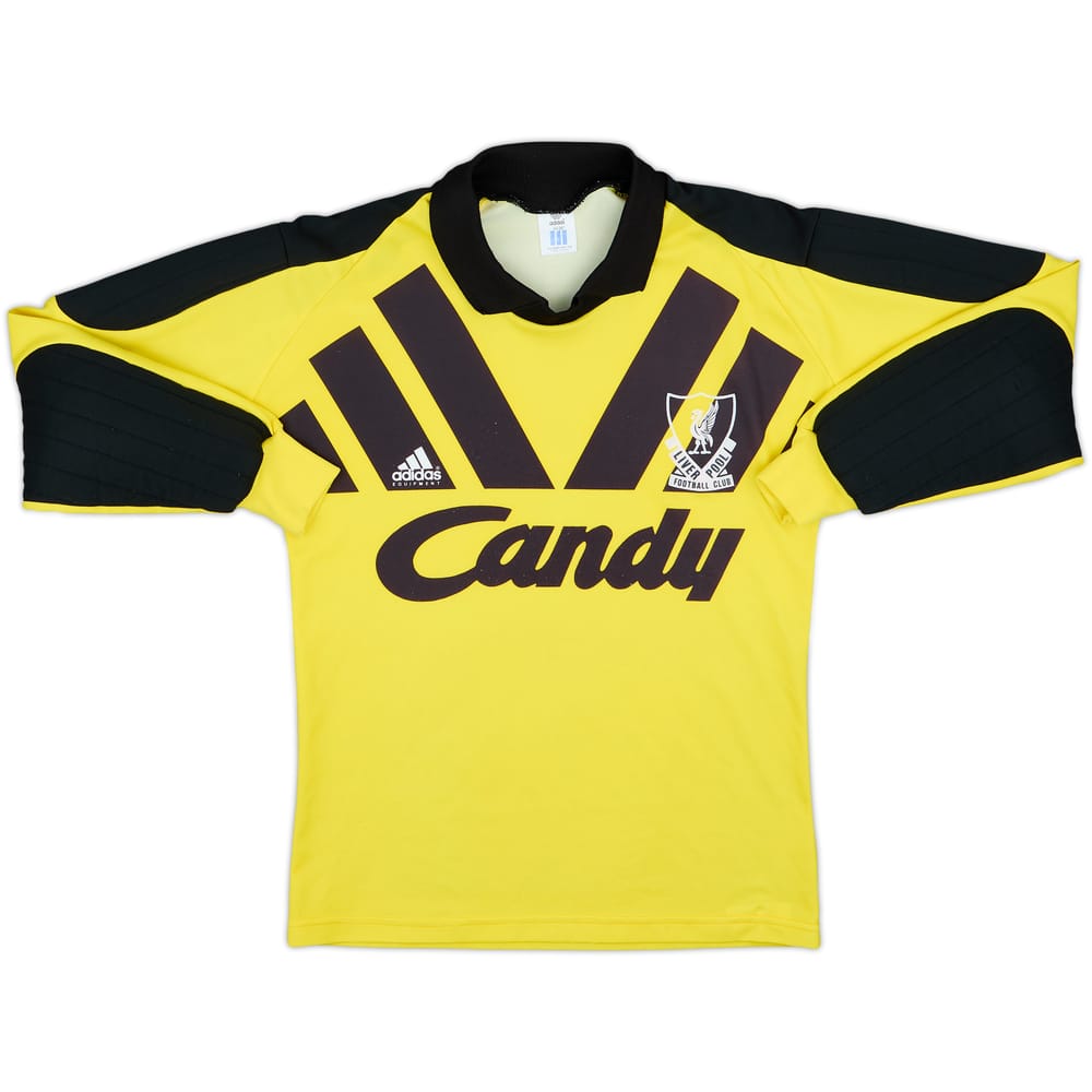 1991-92 Liverpool GK Shirt - 8/10 - (S)
