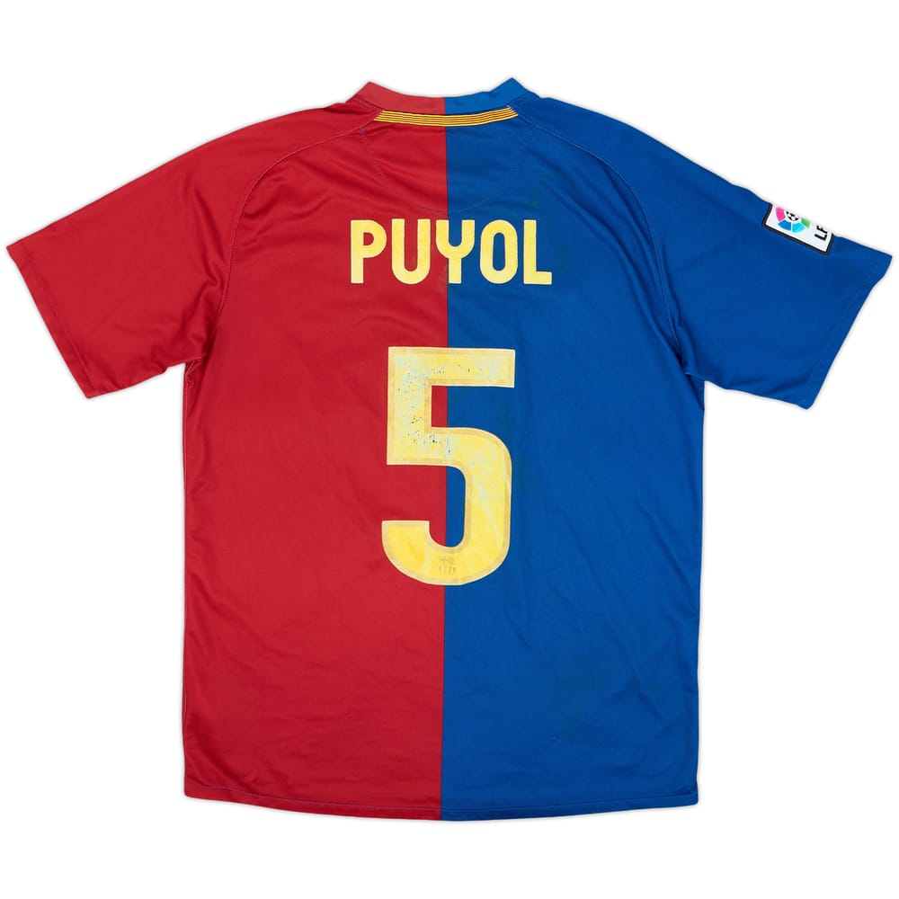 Camiseta de local del Barcelona 2008-09 Puyol #5 - 5/10 - (M)