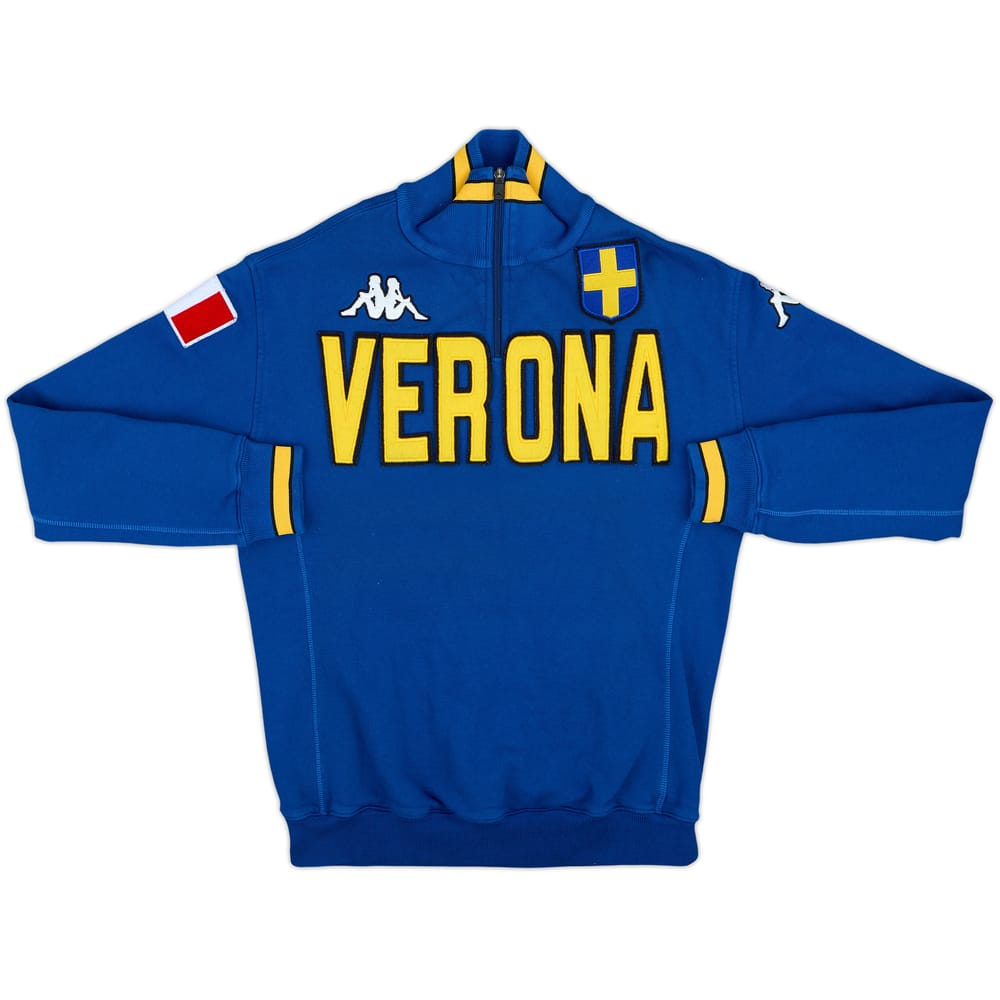 2005-06 Hellas Verona Kappa 1/4 Zip Drill Top - 8/10 - (M)