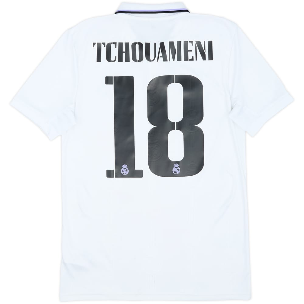 2022-23 Real Madrid Home Shirt Tchouameni #18 - 8/10 - (S)