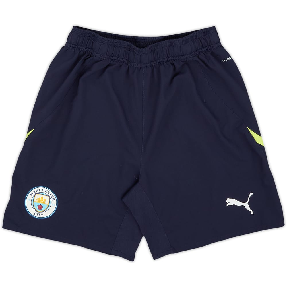2024-25 Manchester City Youth Issue Away Shorts U15 - 8/10 - (M)