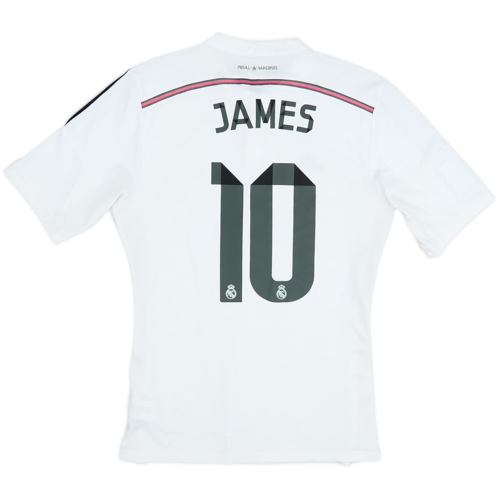 2014-15 Real Madrid Home Shirt James #10 - 5/10 - (M)