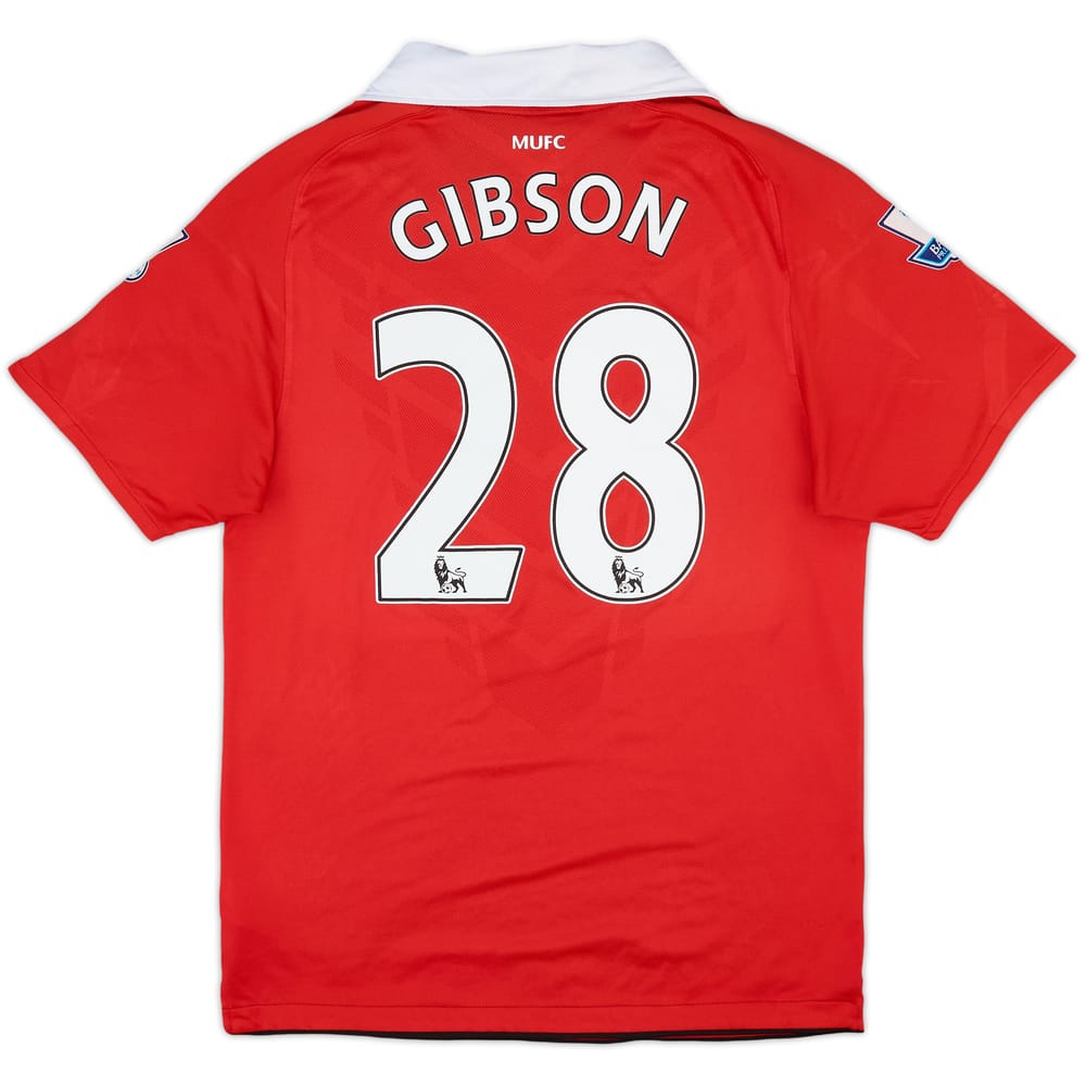 2010-11 Manchester United Home Shirt Gibson #28 - 7/10 - (S)