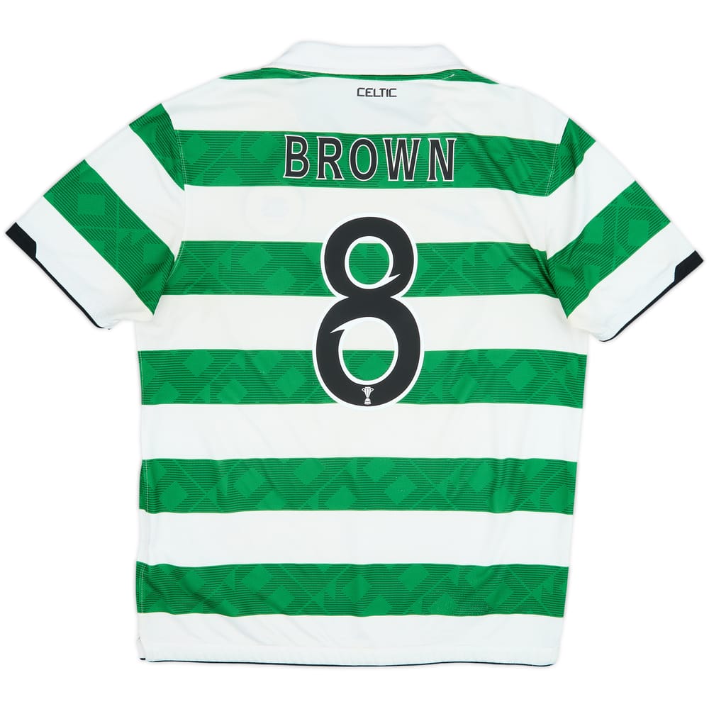 2010-12 Celtic Home Shirt Brown #8 - 6/10 - (M)