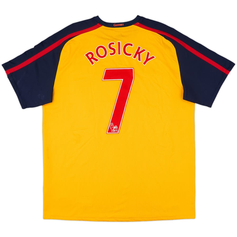 2008-09 Arsenal Away Shirt Rosicky #7 - 9/10 - (XL)