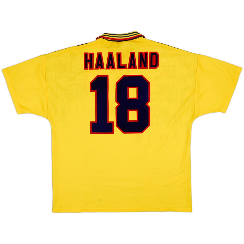 1995-97 Nottingham Forest Away Shirt Haaland #18 - 9/10 - (XXL)