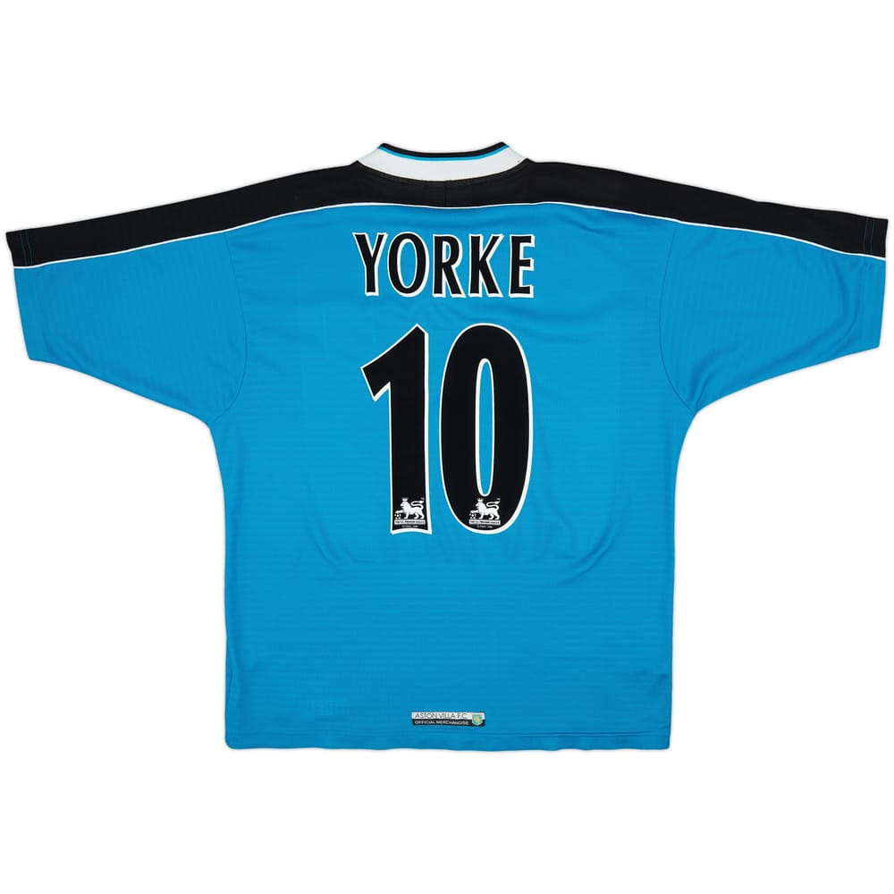 1998-99 Aston Villa Away Shirt Yorke #10 - 8/10 - (M)