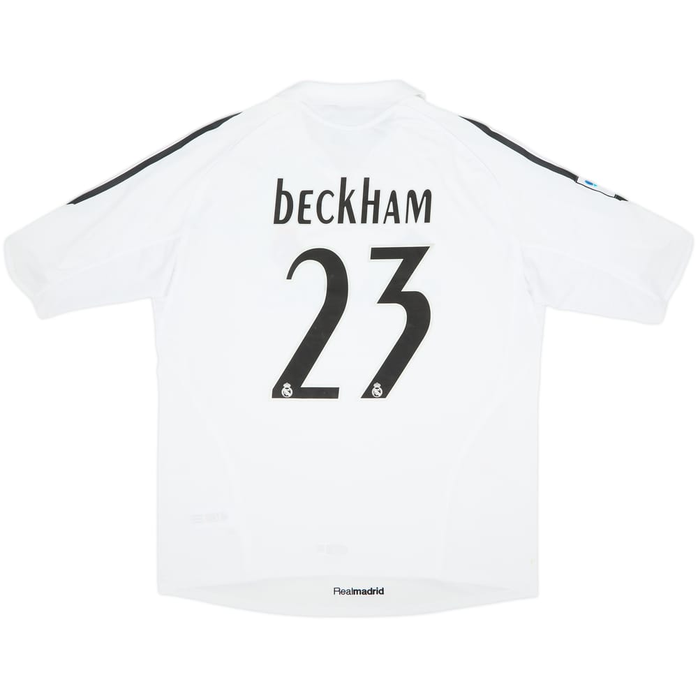 2005-06 Real Madrid Home Shirt Beckham #23 (XL)