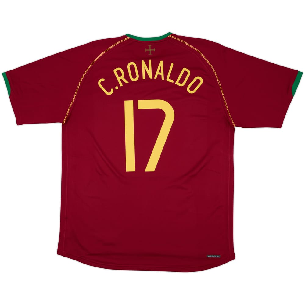 2006-08 Portugal Home Shirt C.Ronaldo #17 - 9/10 - (XL)