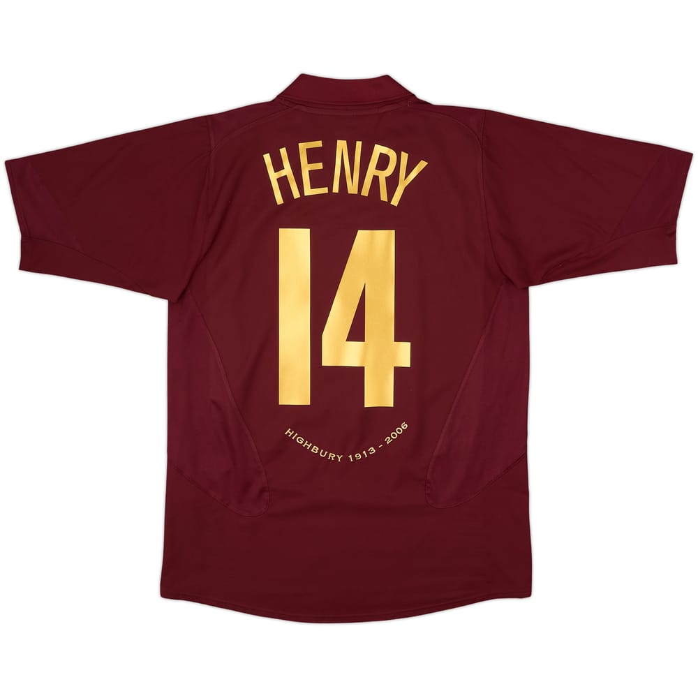 2005-06 Arsenal Home Shirt Henry #14 - 8/10 - (M)